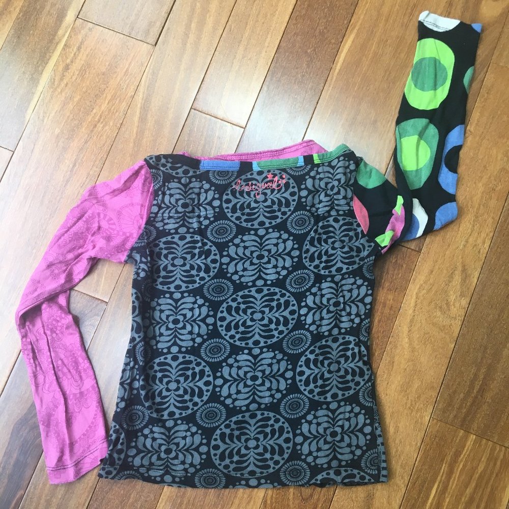 Desigual Girls Black Long Sleeved T-shirt - Picture 4 of 5